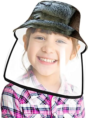 כובע מגן למבוגרים עם מגן פנים, כובע דייג כובע אנטי שמש, חיה קואלה מקסימה
