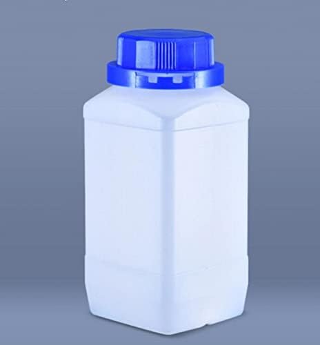 Welliestr 20 pcs 500ml/17oz מעבדה מפלסטיק בקבוקי מגיבים כימיים, פה רחב מרובע נוזל/דגימה מוצקה מיכל אחסון בקבוקי איטום עם
