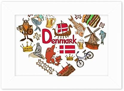 Diythinker Denmark Love Heart Nodscap Flag Nation