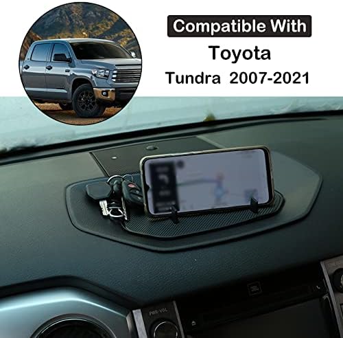 Aunginsy Auto לוח מחוונים לאחסון ארגון מארגן מגש מתאים ל- Toyot@ Tundra 2007-2021 Console Console Console