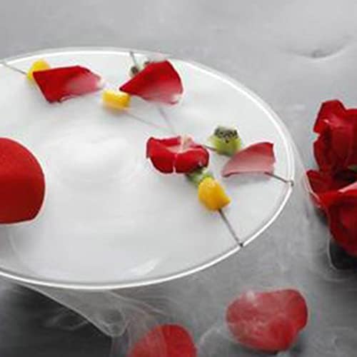 מגש קרח יבש זכוכית יצירתית צלחת קינוח בסגנון מערבי מעושן מטבח מעושן כלי שולחן שולחן