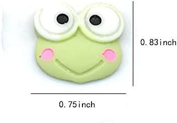Duolai 40 pcs חמוד צפרדעי עין דקורטיביים דקורטיביים מצוירים Cartoon Pushpins Coxpid