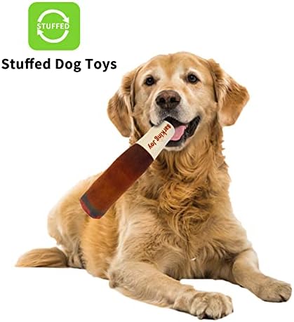 נביחת ג'וי בירה אריזות צעצוע של כלבים לכלבים בינוניים וגדולים - חבילות צעצועים כלבים מצחיקים למסיבות כלבים - 3 חבילות צעצועים