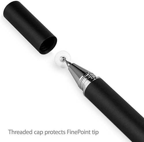 עט חרט בוקס גלוס תואם ל- Xiaomi 12S Ultra - Finetouch Capacitive Stylus, עט חרט סופר מדויק ל- Xiaomi 12s Ultra - Jet Black