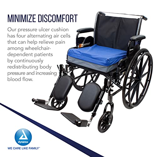 Dynarex כרית אוויר לחץ לסירוגין - כריות כיסא גלגלים מתנפחות - כריות כואבות לחץ לישיבה - שקית אטומה למים, מקרה,
