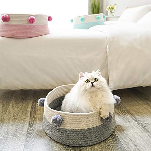 מיטת כלב בז ' + אפור + סגול ארבע עונות אוניברסלי חתול מיטת חתול בית וילה מלונה ציוד לחיות מחמד פלאפי כותנה חתול גודל: