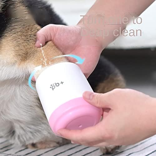 מנקה כפות כלבים-מנקה כפות כלבים נייד כוס שטיפת רגליים לכלבים קטנים ובינוניים וחתולים טפרי בוץ, שתי חתיכות,