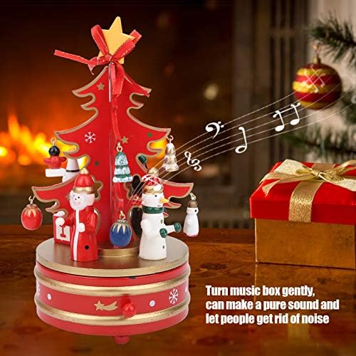 תיבת מוזיקת ​​עץ חג המולד של Yemirth, קופסא מוסיקה לחג המולד עץ חג המולד קופסא מוזיקלית קופסא חג המולד מתנות לילד