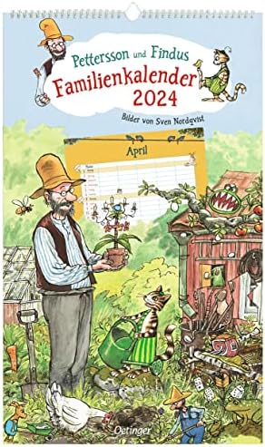 Pettersson und Findus. Familienkalender 2024