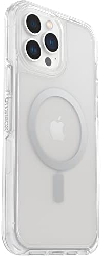 Otterbox iPhone 13 Pro Max ו- iPhone 12 Pro Max Symmetry Series+ Case - ברור, Ultra -Sleek, Snaps to Magsafe, קצוות מוגבהים