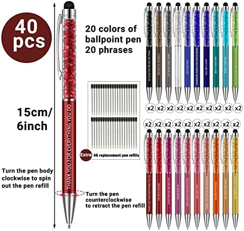 40 יחידות הערכת עובדים עטים-כדורי עטים-מצחיק משרד עטים-מוטיבציה עטים-חידוש עט-השראה עט מתנות לעמיתים לעבודה