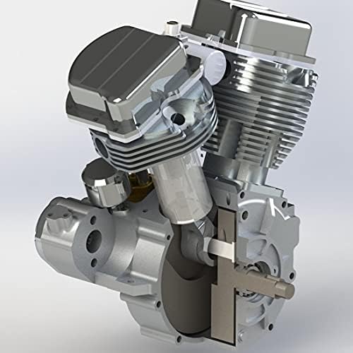 דגם מנוע בעירה פנימית של זוסטר CISON FG-VT9 9CC V2 דו-צילינדרים עם ארבעה פעימות ארבע פעימות קירור אוויר קירור מנוע מנוע