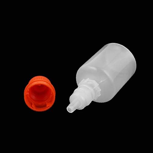 X-DREE 2 יחידות 20 מל טפטפת בקבוק פלסטיק ברור טיפת עיניים נוזל נוזל סחיטה סחיטה כובע אדום ריק (2 יחידות 20 מל