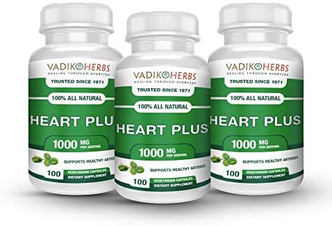 לב פלוס מאת ואדיק עשבי תיבול / טיפול בצמחי מרפא לטיפול לב לב בריא / תוסף תזונה לבריאות הלב