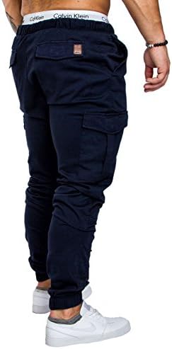 מכנסי מטען מזדמנים של רונגקאי מכנסיים מכנסי טרנינג כותנה רצים ספורט מכנסיים ארוכים מכנסיים