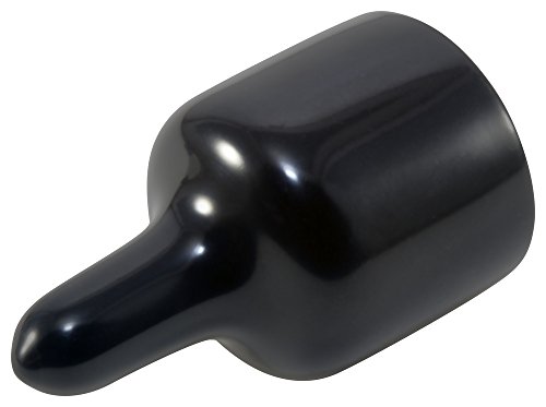 CAPLUGS פלסטיק EZ PULL TAB CAP EZ-1480-12, VINYL, ID CAP 1.480 אורך .250, שחור