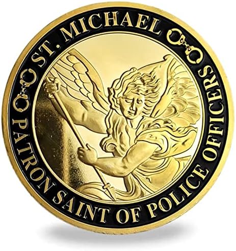 ניופי סנט מיכאל קדוש פטרון של חוק אכיפת אתגר מטבע משטרת קצין תפילת מטבע