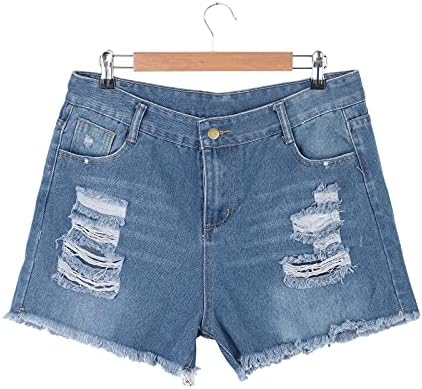 ג'ינס קרוע לנשים ג'ין מכנסיים קצרים נשים מכנסי קיץ ג'ינס סקסי מותניים גבוה