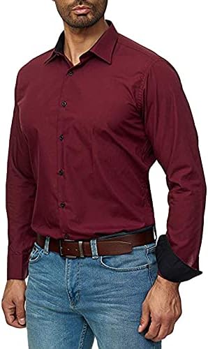 XXBR חולצות מזדמן עסקים לגברים, 2021 סתיו גברים צווארון סגנון עסקי סגנון עסקי רופף חולצה חולצה חולצות בגדים בגדים