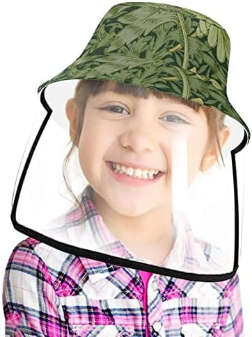 כובע מגן למבוגרים עם מגן פנים, כובע דייג כובע אנטי שמש, הסוואה ירוקה מודרנית