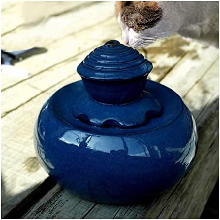 מתקן מים לחיות מחמד קרמיקה מזרקת מים לחתולים לשתיית משאבה אולטרה-קוואטית מתקנת מים לחיות מחמד לחתולים וכלבים קטנים 1.5L