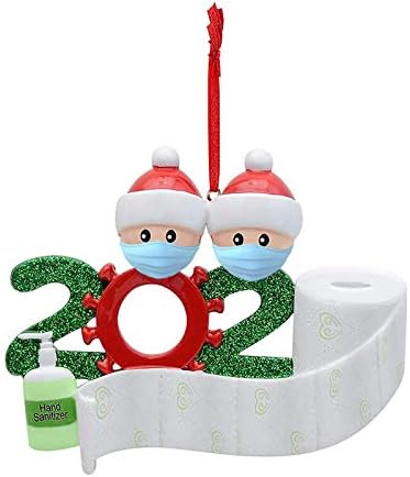 משפחה בהתאמה אישית קישוטים לחג קישוט לחג המולד 2020 קישוט תלוי מנורה שולחן חרוזי צל זכוכית