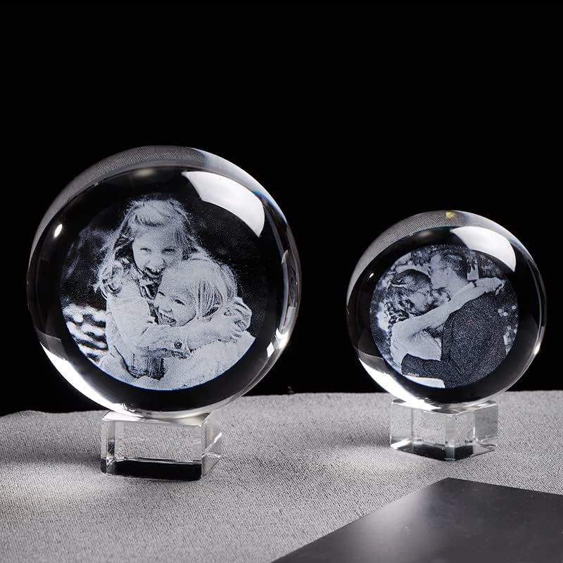 כדור זכוכית Xiaojia כדור גביש מותאם אישית תחריט לאס חריטה גלובית מותאמת אישית אביזרי תפאורה ביתית