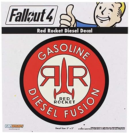 Fallout 4 מדבקות דיזל רקטות אדומות