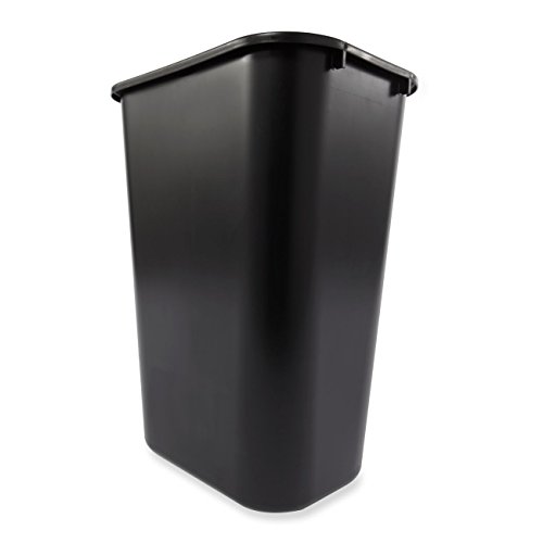 מוצרים מסחריים של RubberMAID שרף פלסטיק פסולת פסולת זבל, שחור ו- FG295700BLA מפלסטיק שולחן פסולת שורש פסולת, 10 ליטר/41