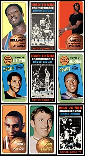 1970-71 טופפס כדורסל כמעט סט שלם אקס/MT