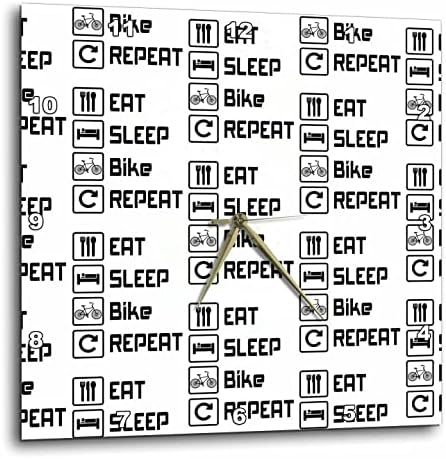 תבנית חוזרת על אופני שינה עם אופניים ורוכבי אופניים. - שעוני קיר