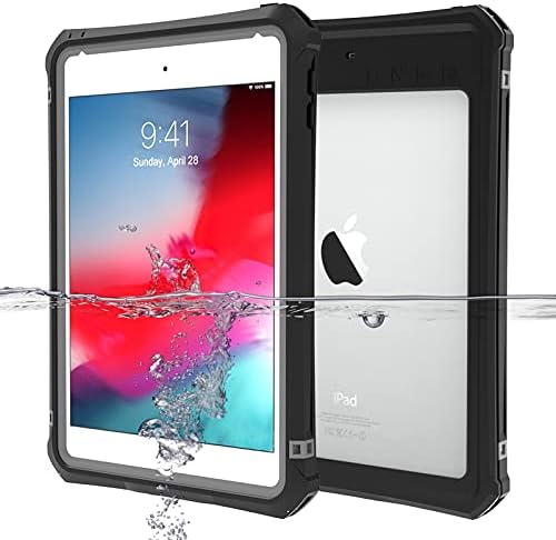 מארז אטום למים לאייפד מיני דור 5 5.9 2019/iPad Mini 4 2015, IP68 הגנת גוף מלא מגן מסך מובנה מגן מחוספס כבד אטום אטום אטום אטום