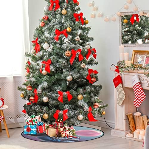 מחצלת עץ חג המולד Visesunny מחצלת דביבון חמוד עם עץ מסטיק עץ עץ עץ עץ מגן על עץ עץ סופג עץ סופג מחצלת מגש לחג ההודיה
