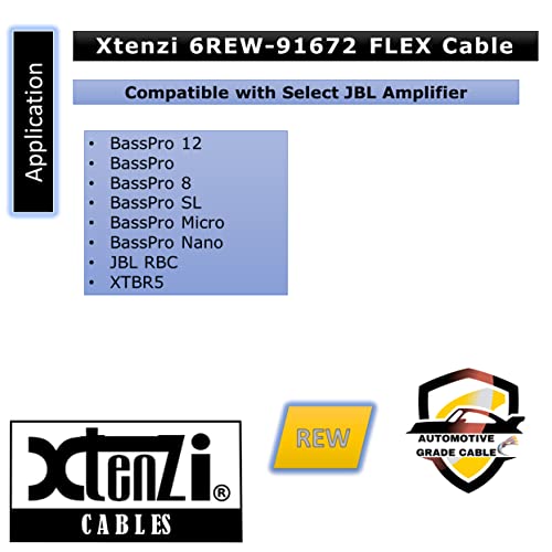 Xtenzi 6pin כבל Flex כבל XTFC אביזר חוט XT91672 עבור AMP כפתור בס מרחוק תואם למגברי מיקרו ננו של JBL Basspro SL SL