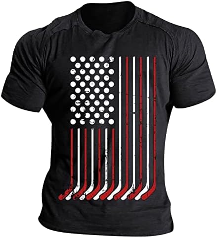 חולצות פטריוטיות של Ruiruilico של גברים אמריקה דגל טקס חולצה 2023 שרוולים קצרים בקיץ וינטג 'גרפי תלת מימד הדפסים