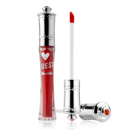 נוסט-שפתון מבריק ברק עסיסי-אדום תשוקה-שפתון לחות נוזלי לאורך זמן לנשים-שפתון נוזלי אדום בוהק - שפתון לחות לאורך