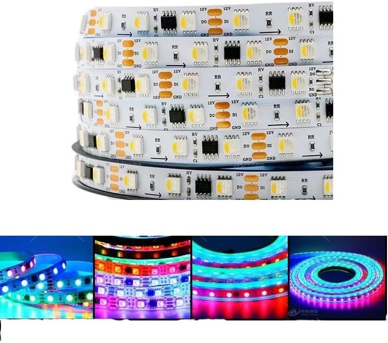 אביזרי קישוט LED 5M WS2814A RGBW 4-in-1 רצועת LED DC12V-24V 5050SMD 60LEDS/M תאורה חיצונית LED אטום למים רצועת צבע