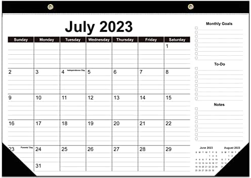 2023-2024 לוחות שנה לשולחן העבודה-לוח שנה 18 חודשים מיולי 2023 עד דצמבר 2024, לוח השולחן 2023-2024 עם נייר עבה, 12 x
