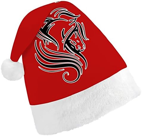 ראוותני סוס חג המולד כובע סנטה כובעי חג המולד עץ קישוטי חג דקור מתנות למבוגרים נשים משפחת גברים