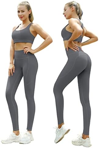 Desol 25 ”/28” חותלות יוגה עם כיסים פנימיים/צדדיים לנשים, מכנסי אימון מותניים גבוהים, הרמת התחת של בקרת בטן