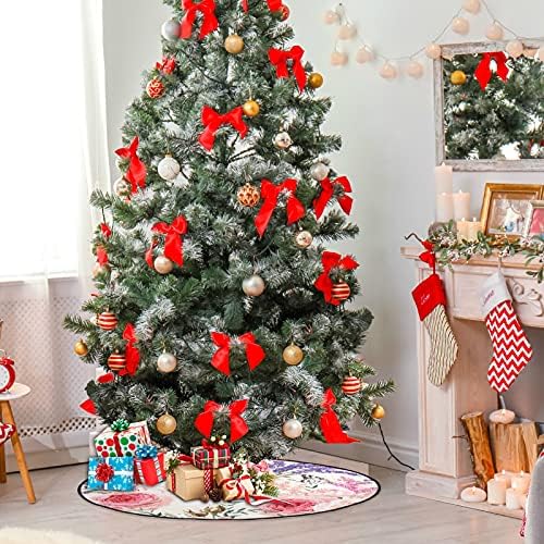 מחצלת עץ חג המולד של שיגואה פרחי טבע צבעי עץ חג המולד מחצלת עץ חג המולד עץ חג המולד חג המולד חג המולד קישוטי מסיבות בית