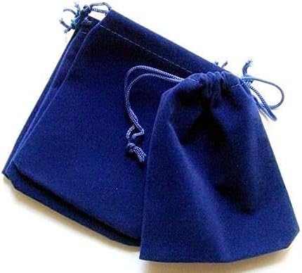קטיפה כחולה 9 על 7 אינץ ' כ שקיות מתנת פוטלי תיק מגוון צבעים לחג המולד דיוואלי חג הפסחא יום הולדת יום נישואין מעצב