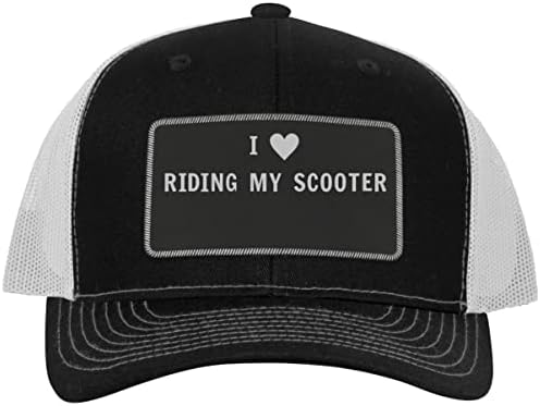 אני לב אהבה רכיבה שלי קטנוע - עור שחור תיקון חקוק נהג משאית כובע