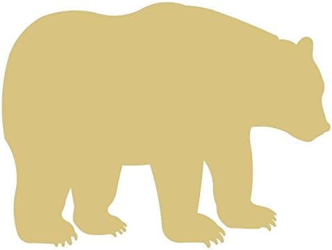 דוב מגזרת גמור עץ גריזלי קוטב שחור חום הדובה בעלי החיים צורת בד סגנון 7