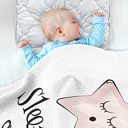 שמיכת שינה כותנה ישנה שמיכת כותנה לתינוקות, קבלת שמיכה, שמיכה רכה משקל קלה לעריסה, טיולון, שמיכות משתלות, 30x40